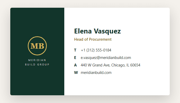 Business card